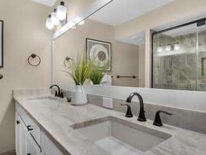 Bathroom 1 with Double Vanities