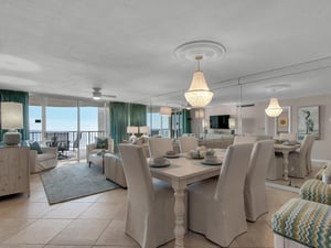 Open Living, Dining, Kitchen