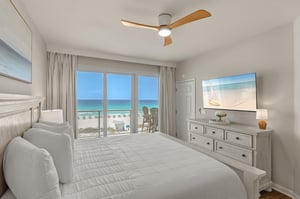 Wake up to stunning ocean views from your comfortable bed, then step onto your private balcony to breathe in the salty air.