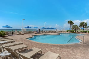 Soak up sunshine by your private pool with crystalclear waters and comfortable loungers, all steps from pristine beaches.