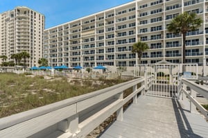 Beachfront resort with modern accommodations and private beach access.