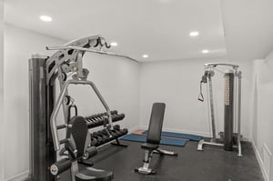 Your private fitness sanctuary awaits with professionalgrade equipment for strength training and cardio workouts.
