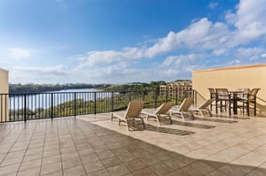 Roomy Penthouse Terrace off Bedroom 1 on 2nd Floor