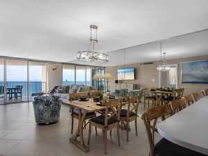 Open Kitchen, Dining and Living Area