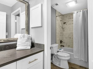 Bathroom 2 with Tub Shower Combo