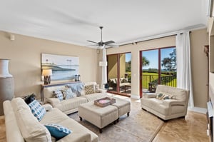 Living Area with Private Balcony Access
