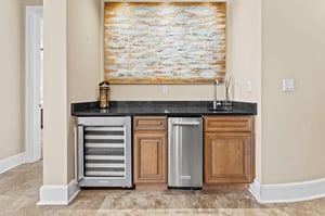 Wet Bar with Ice Machine and Wine Fridge
