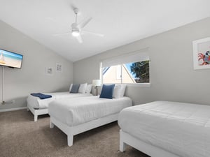 Bedroom 3 With Queen, Double and Twin Beds