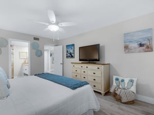 Bedroom 1 with Flat Screen TV