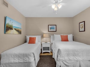 Bedroom 2 with Twin Bed and Full Bed