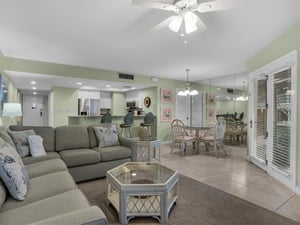 Open Living and Dining Area