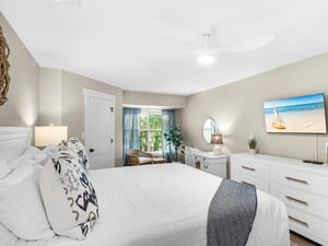Bedroom 1 with Flat Screen TV