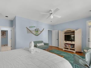 Bedroom 1 with Flat Screen TV