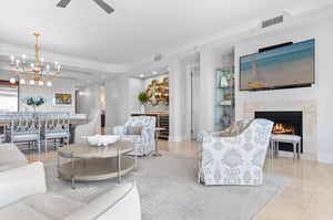 Living Area with Fireplace and Seating for All