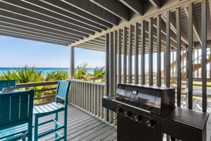 Grill your favorite meals on the private beachfront balcony