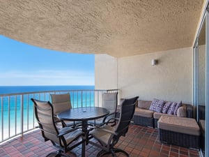 Picture yourself here sip morning coffee on your private balcony while endless turquoise waters stretch before you. Comfy seating invites you to unwind and soak in breathtaking gulf views.