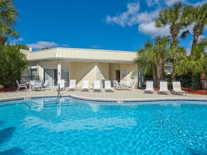 Complex pool area