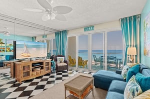Enjoy the latest 65in Smart TV, DVD Player and blackout drapes
