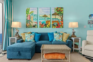Relax on the couch after a full day on the Beach