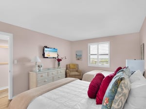 Flat screen TV in bedroom 2