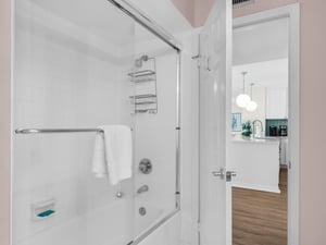 Bathroom 2 with tub shower combo