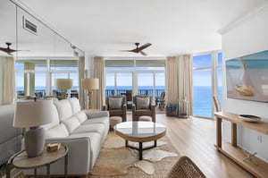 Living Room Opens to Private Balcony