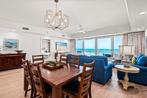 Picture this airy living space where stunning gulf views invite you to unwind.