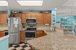 A kitchen perfect for preparing your favorite meals during your stay.
