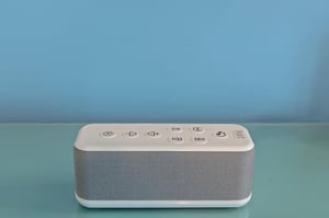 Drift off to sleep with a professional noise canceling machine with multiple soothing sounds.