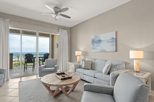 Relax where soft natural light fills the space and your private balcony offers sweeping ocean views—perfect for morning coffee or sunset watching.