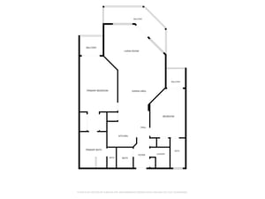 Detailed floor plan showing the layout of this vacation rental