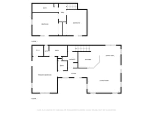 Detailed floor plan showing the layout of this vacation rental