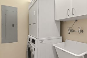Washer and Dryer located in hallway