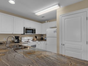 Kitchen with granite counter tops