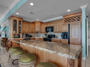 Kitchen with Additional Breakfast Bar Seating