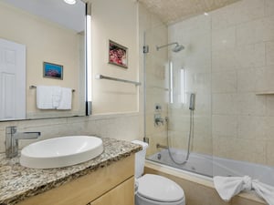 Shared guest bathroom