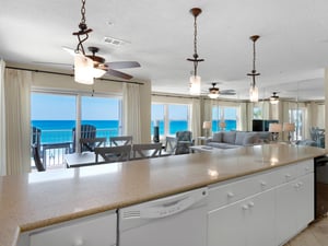 Gulf View from Kitchen