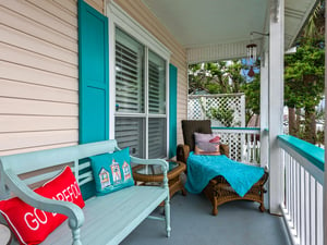 Front Porch Provides a Great Space to Enjoy Your Morning Coffee