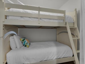 Bunk area with privacy curtain