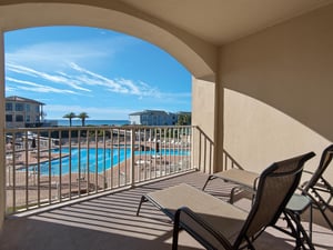 Large private balcony