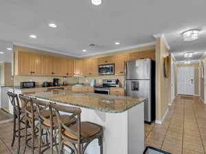 Large Modern Kitchen with Additional Breakfast Bar Seating