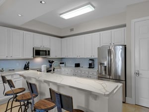 Kitchen with Additional Seating at Breakfast Bar