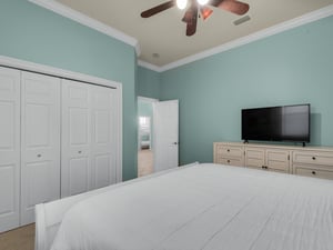 1st fl Guest Bedroom with Flatscreen TV