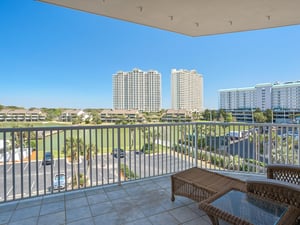 Private Balcony off Lake Side Living Area