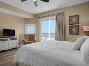 Guest Bedroom 1 with King Bed and Flat Screen TV