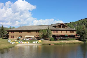 Lakeside 1629 is in lower Deer Valley and the nearby lake offers paddle board in the summer time.
