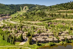 Lakeside 1629 in summer with Deer Valley Resort behind.