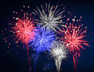 8038137 Fireworks In Canyons Village, Park City, Utah For Fourth Of July