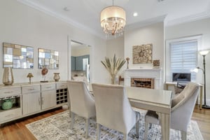 Each floor has a separate formal dining room, where you can gather together for intimate homecooked meals.