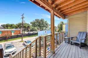 Rear porch and entry